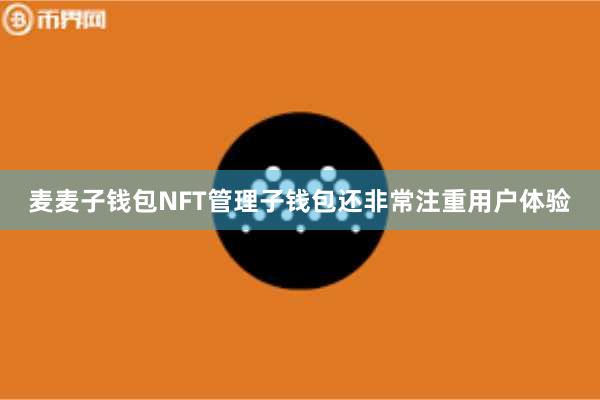 麦麦子钱包NFT管理子钱包还非常注重用户体验