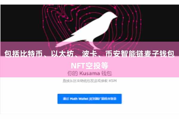 包括比特币、以太坊、波卡、币安智能链麦子钱包NFT空投等