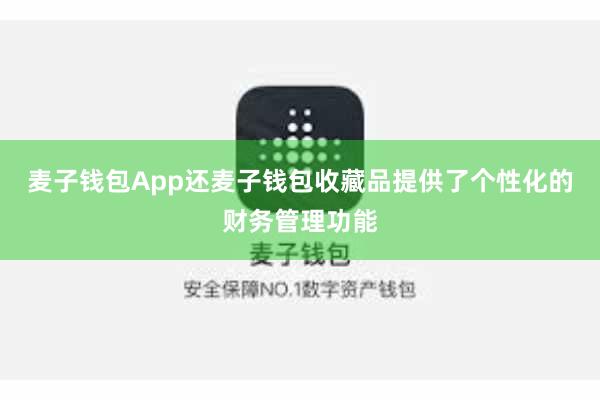 麦子钱包App还麦子钱包收藏品提供了个性化的财务管理功能